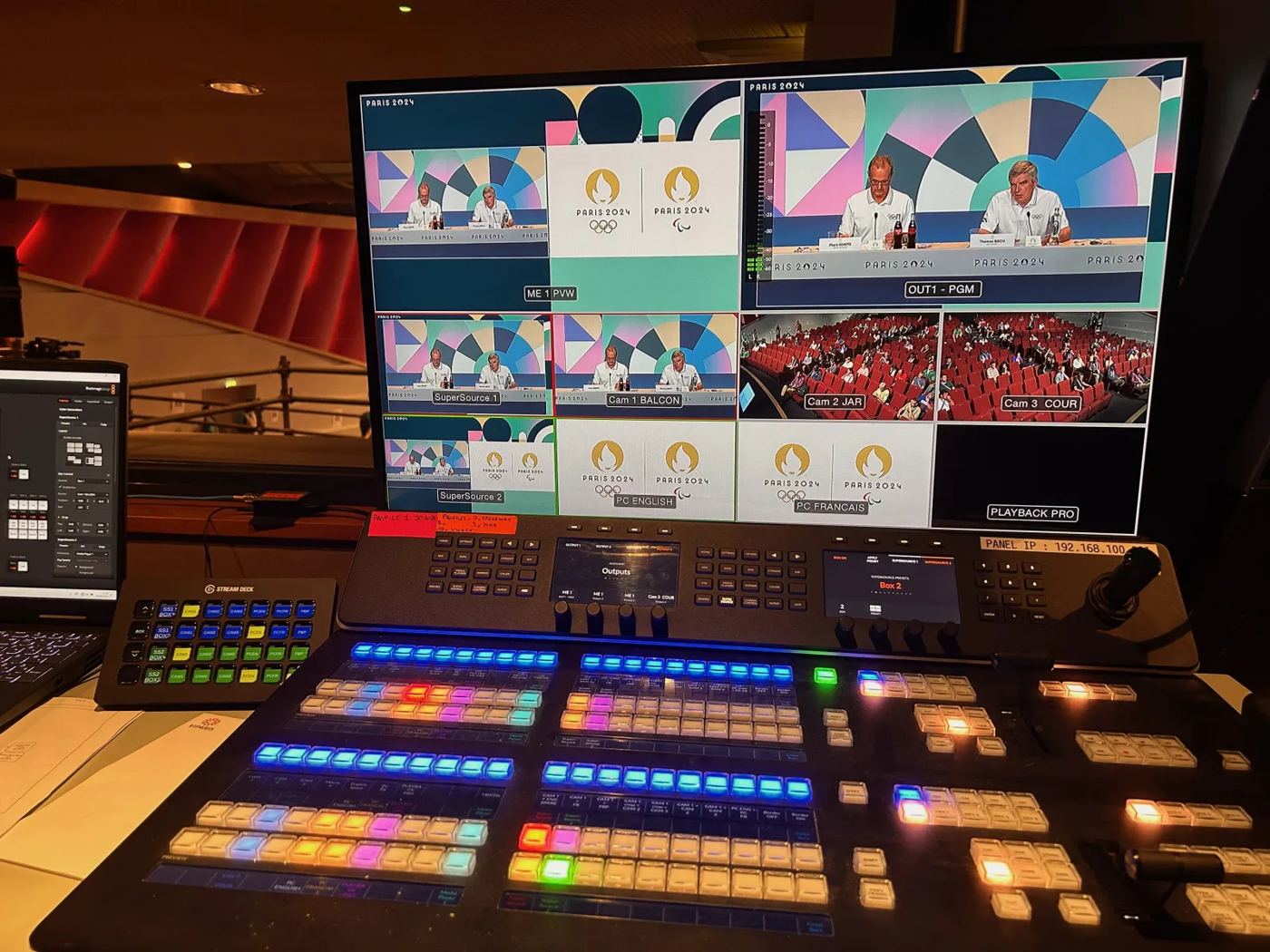 Console de mixage vidéo